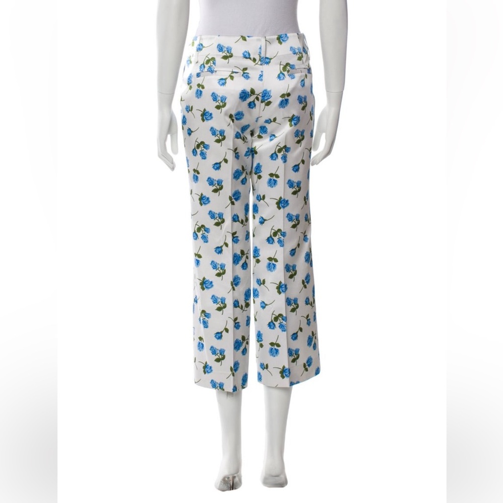 Michael Kors Collection - Scattered Rose Satin Crop Pants - pre fall 2018 - sz 4 - Picture 4 of 16